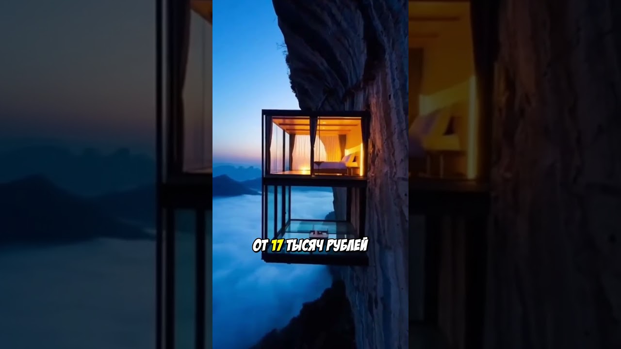 Отель На Скале: Спите Над Пропастью В Стеклянном Номере!