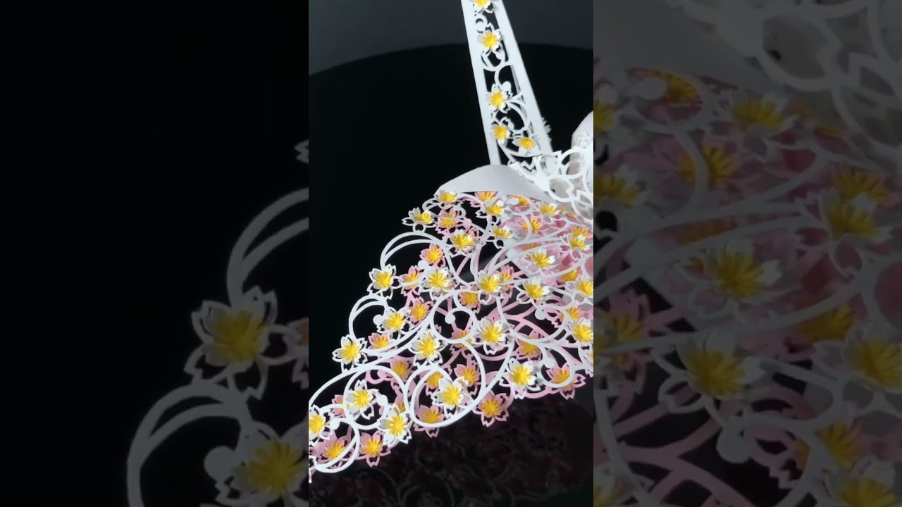 折り鶴「桜×アール・ヌーヴォー」 - YouTube