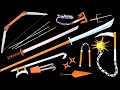 Top 10 Most Dangerous NINJA Sword || Bow || Hook || Kunai || Ninja star || Claw