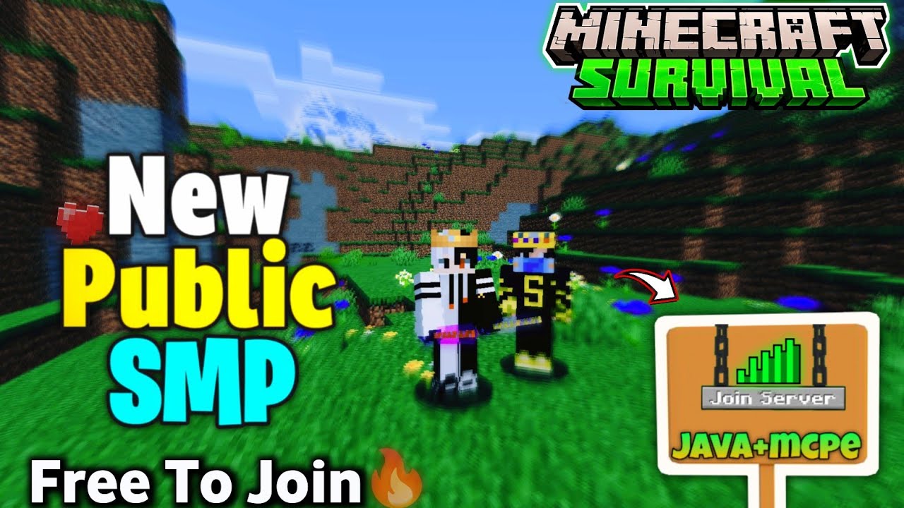 Smp To Join Javaserver Best Minecraft Public Survival SMP Server 2026 ๐ (Java + Bedrock/PE ...