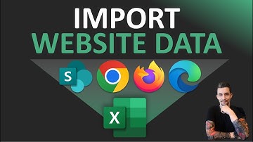 Excel Tips - Import Website and SharePoint Data | One or Multiple Sources