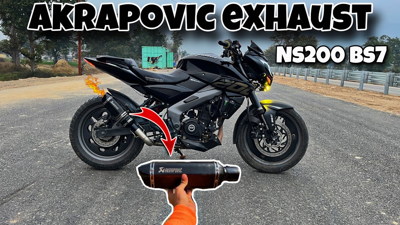 Akrapovic Exhaust on NS200 Bs7 2025 || Fully Modified 🔥😈🚀