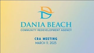 03-11-2025 CRA Meeting