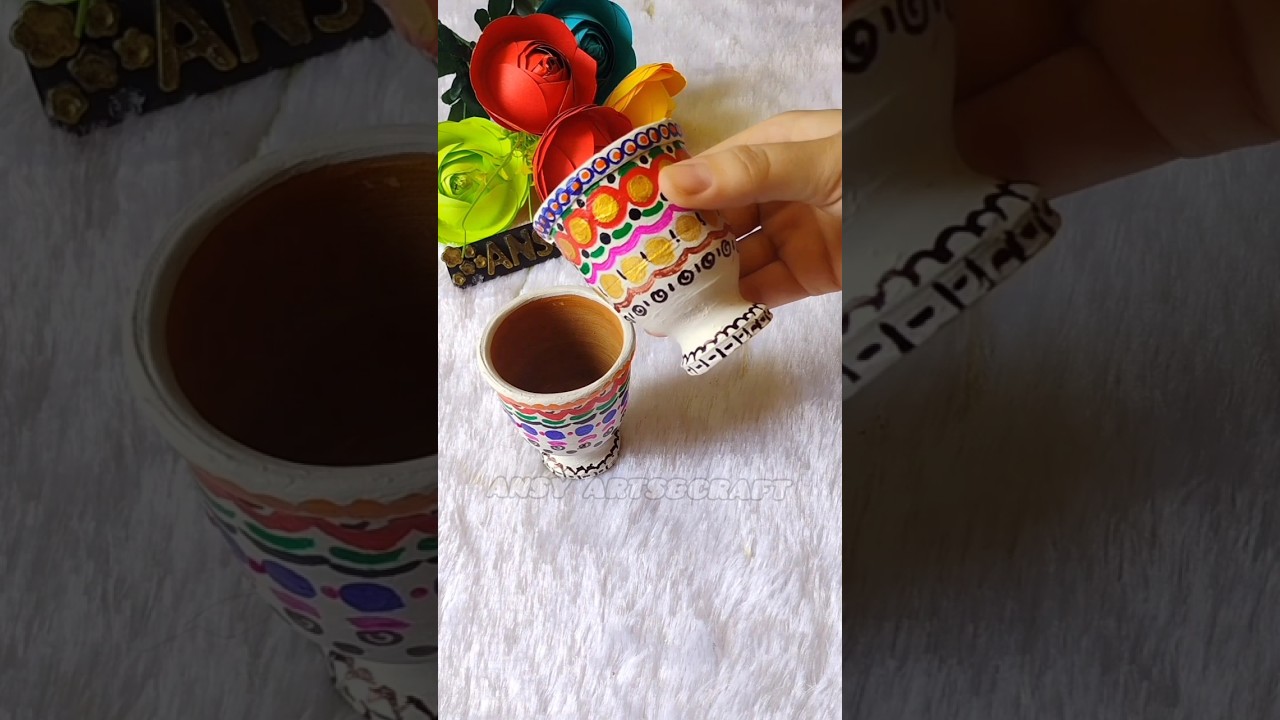 Candle🕯️Making From Waste Kulhad🍵 #diy #craft #candle #trending #shorts