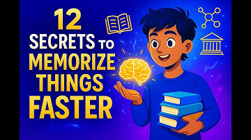 12 Secrets to Memorize Things Faster! #MemoryTechniques #StudyTips #LearnFaster #MemorizationSecrets