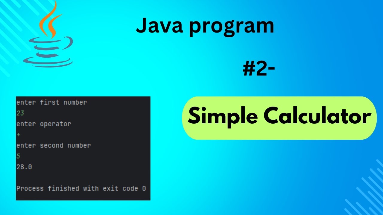 Java Program #2- Make a Simple Calculator - YouTube
