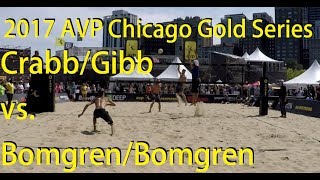Crabb/Gibb vs. Bomgren/Bomgren, 2017 AVP Chicago Gold Series Championships