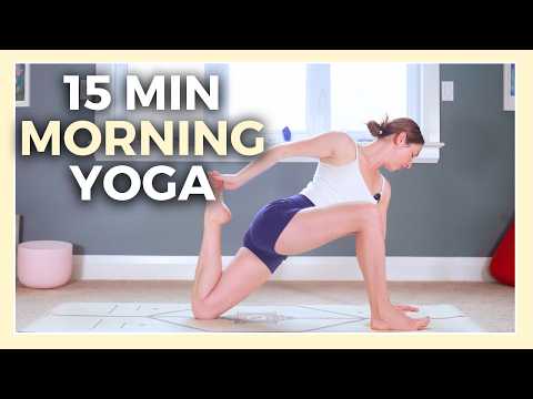 15 min Peaceful Morning Yoga - Minimal Cues Flow