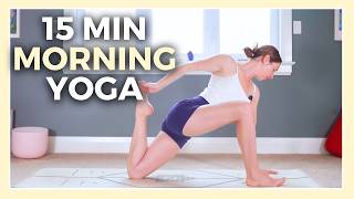 15 min Peaceful Morning Yoga - Minimal Cues Flow