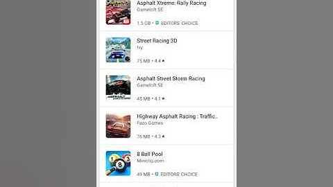 Asphalt 8 not showing in play store don