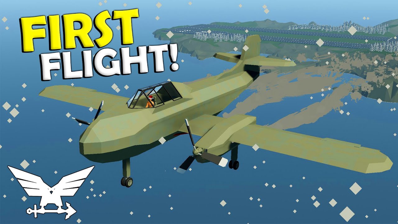 First Flight Time! Stormworks Gameplay Twin Engine Plane YouTube