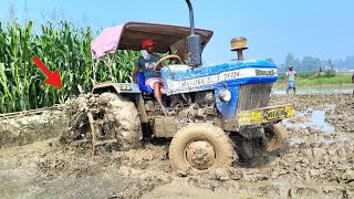 Rich 🌾 Farming Prepare | Sonalika 734 Tractor Stuck in Mud
