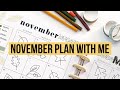 Plan With Me // November 2020 Monthly Page // Mood Tracker! // Doodling in my Big Happy Planner