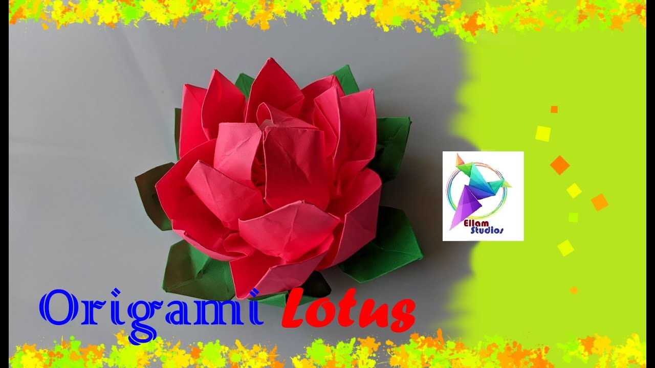 lotus easy origami flower for kids lotus easy origami flower for kids