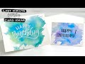 The EASIEST Cards You’ll Ever Make! Watercolour Backgrounds Using Crayola Markers!