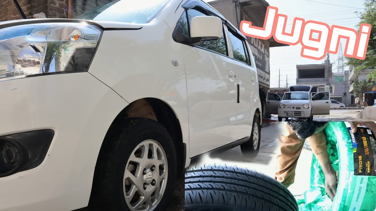 Suzuki Wagon R Tyre Change | My favourite Jugni | - YouTube