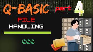 QBasic file handling program (WRITE & READ mode) #codecoffeecircuit #programming #qbasic #youtube