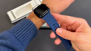 Mybandz Apple Watch Ocean szilikon szíj  -  kék -UNBOXING