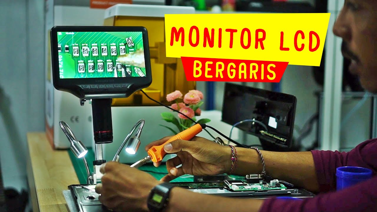 Memperbaiki Monitor Lcd Bergaris Vlog173 Youtube