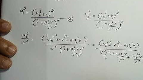 Variation of mass with velocity part 1 - Relativity