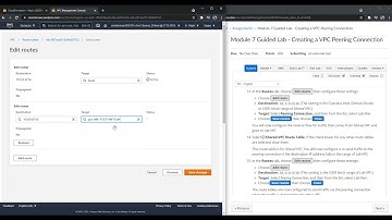 Module 7 Guided Lab Creating a VPC Peering Connection