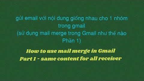 Cách viết thư nháp trong gmail