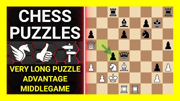 Chess Puzzles to Practice. Themes: Very long puzzle, Advantage, Middlegame. Learn Chess