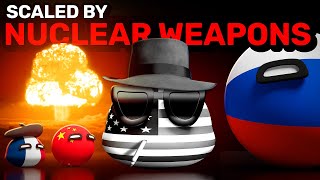 COUNTRIES SCALED BY NUCLEAR WEAPONS | Countryballs Animation