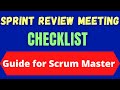 Checklist for Amazing Sprint Review Meeting | Sprint Review Meeting: Ultimate Checklist For Success