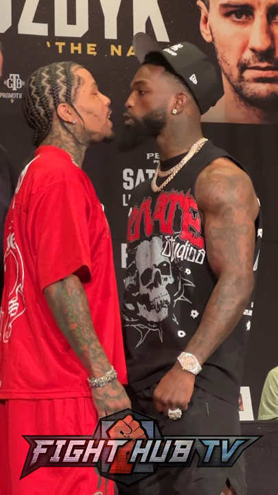 Gervonta Davis STEPS to Frank Martin in HEATED first face off at press conference!