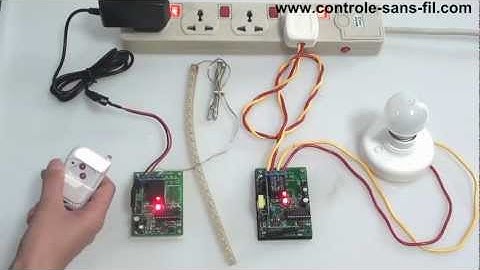 Comment utiliser télécommande radio pour commander une lampe 220V et une bande lampe LED 12V?