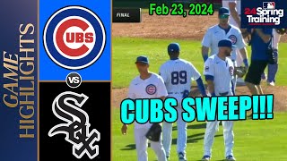 Chicago Cubs vs White Sox FULL GAME Feb 23, 2024 | MLB Spring Training 2024