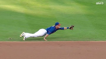 WSH@NYM: Flores receives ovation after diving stop