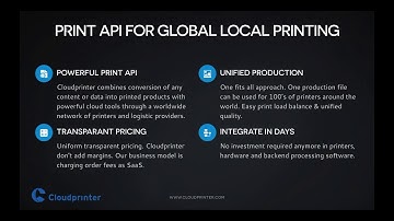 Part 2: Webinar Print API Cloudprinter.com (Global API)