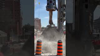 This is how we drill 15-meter-deep shafts! #ontario #construction