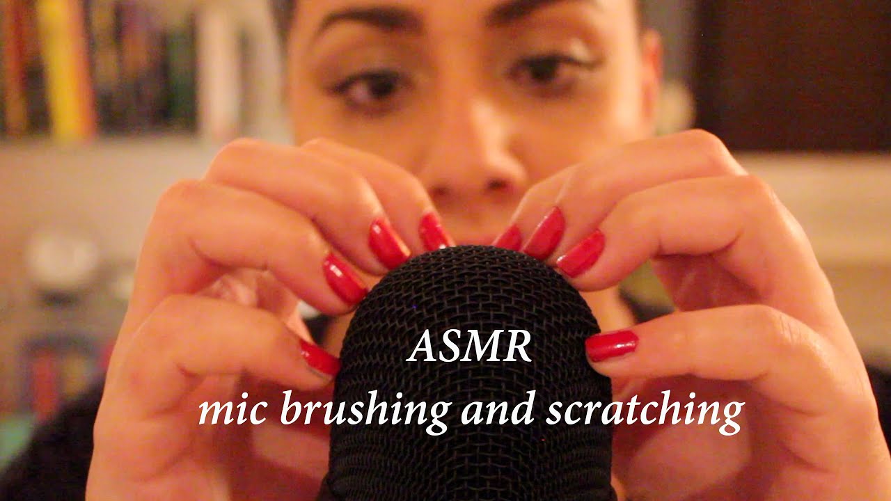 ASMR mic brushing and mic scratching | no talking - YouTube