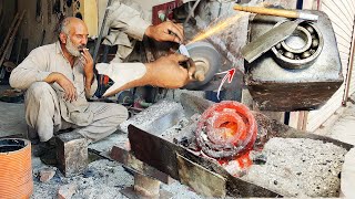 Unbelievable Skills Turning Rusted BEARING into a Sharp 100-year-old STRAIGHT RAZOR | Razor Making