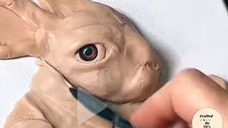 Polymer clay sculpting On canvas