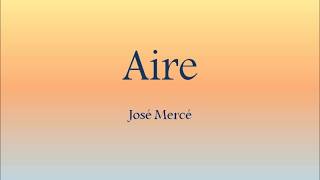 José Mercé - Aire - Letra