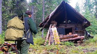 Vivre seul dans la forêt, cabine hors réseau, Trouvé une petite maison abandonnée dans les bois