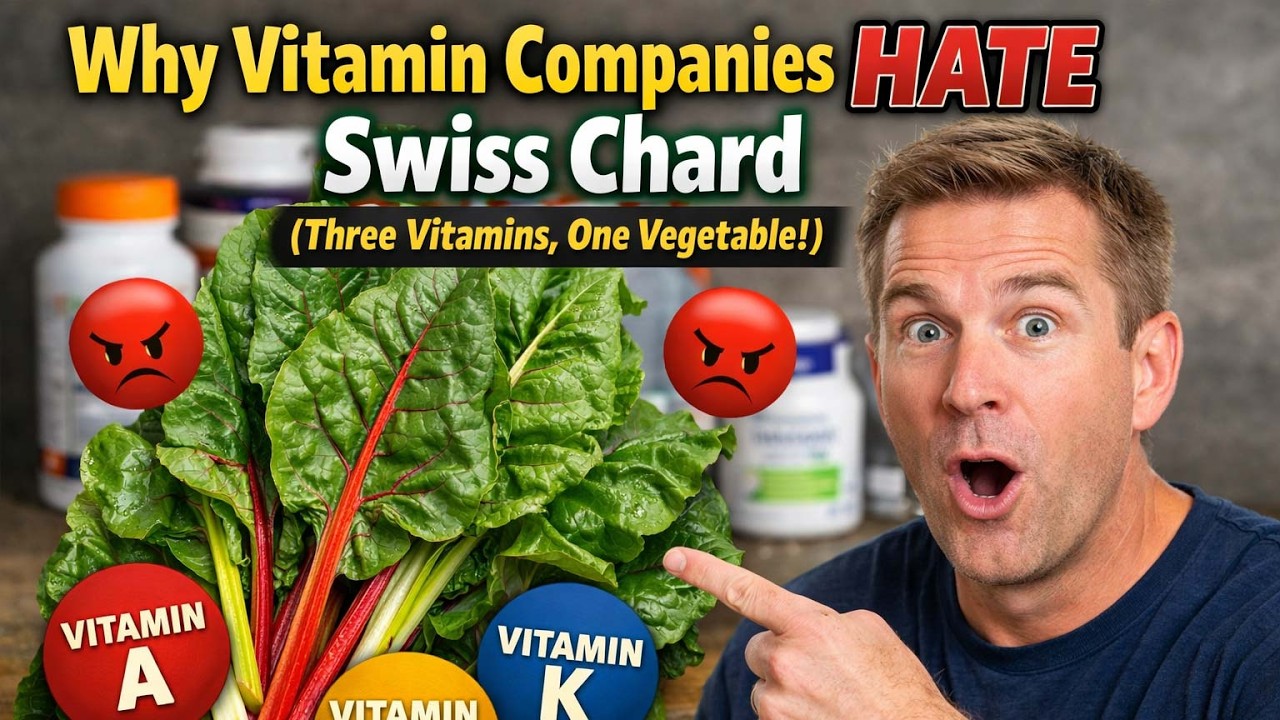 Multivitamin Industry in TOTAL PANIC: Swiss Chard = 716% Vitamin K + 214% Vitamin A!