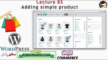 WordPress Lecture 65 | Adding simple product in Woo Commerce | eCommerce Website | Cyber Pashto