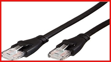 Amazon Basics RJ45 Cat-6 Ethernet Patch Internet Cable - 10 Foot (3 Meters), Black