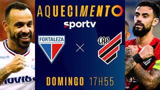 FORTALEZA X ATHLETICO-PR | AQUECIMENTO AO VIVO E COM IMAGENS | BRASILEIRÃO 2024 | #live | sportv