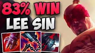 CHALLENGER 83% WIN RATE LEE SIN GAMEPLAY! | CHALLENGER LEE SIN JUNGLE GAMEPLAY | Patch 13.23 S13