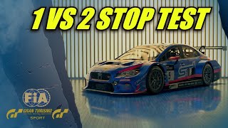 GT Sport 1 VS 2 Stop FIA Test