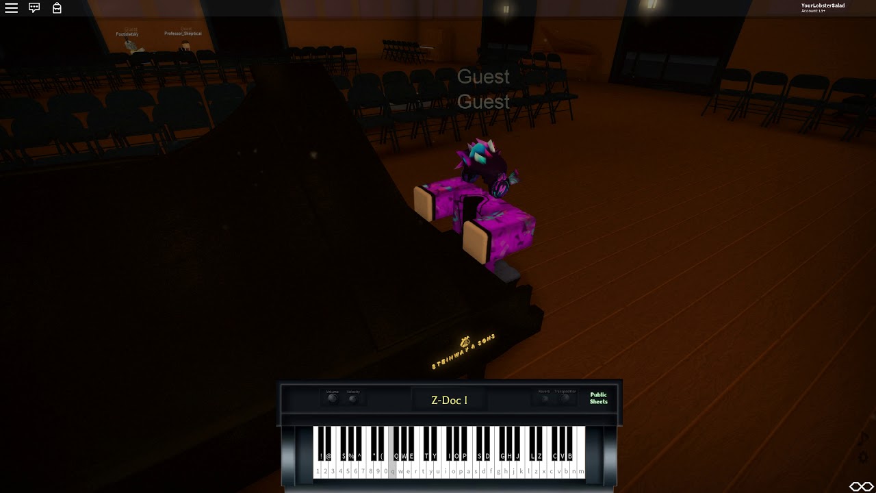 Roblox Virtual Piano Hallelujah
