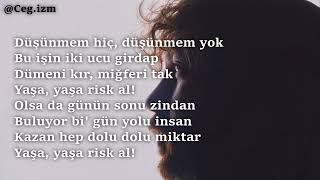 Arda Gezer ft Ceg X Caner Özgür - RİSK (Lyrics) Resimi