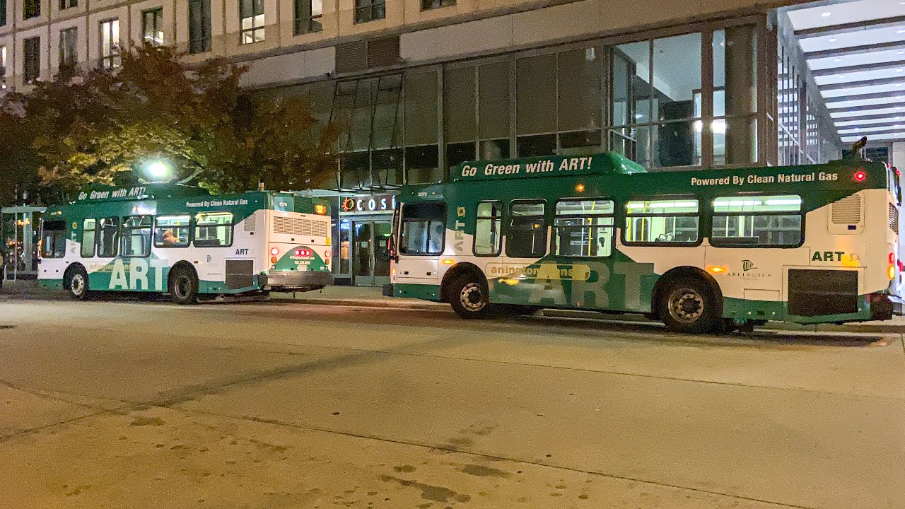 Arlington Transit 2011 NABI 31-LFW 5078 and 5079 at Ballston-MU