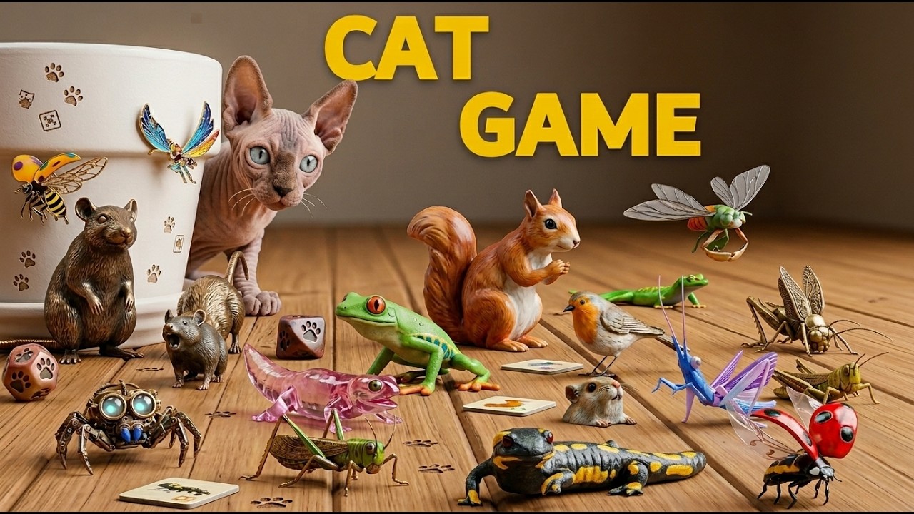 CAT Games | 1 Hour Ultimate 3D Cat TV with Animals & Birds | Best Videos for Cats 😻 4K 60FPS